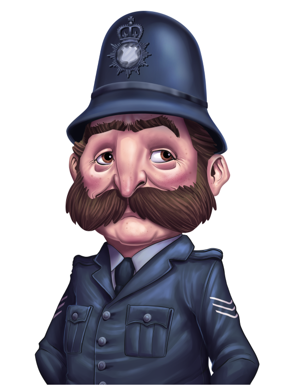 oscar-blanco_ilustracion_digital_guess-who_game-policeman